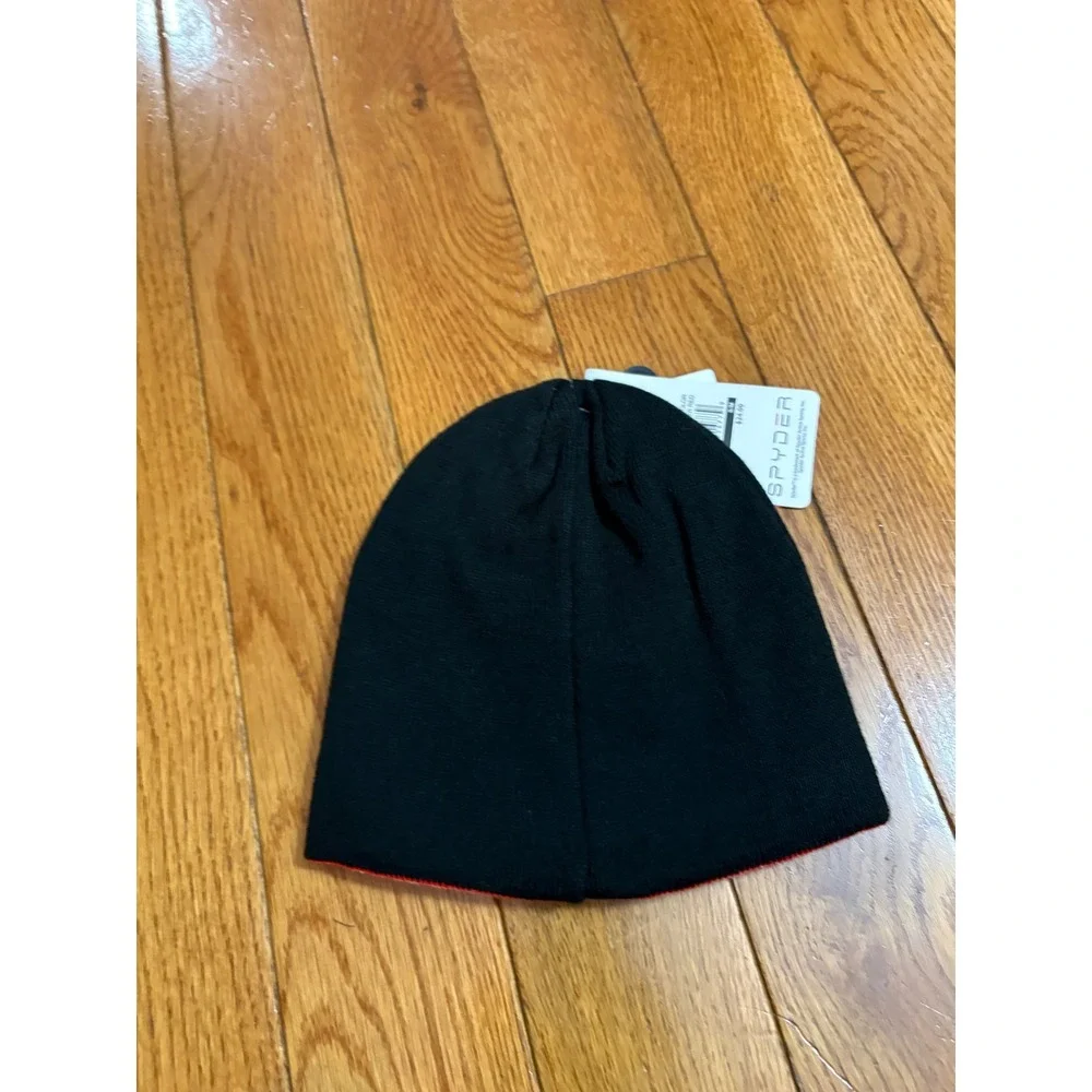 Spyder Kids Reversible Beanie‎ $24 OBSP907 Spyder Red Black S/M Winter Hat NWT